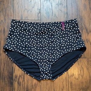 Adore Me Black/White Polka Dot Zayda Bikini Bottom